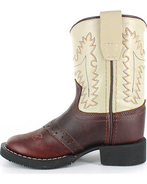 Image #3 - Cody James Toddler Boys' Roper Western Boots - Round Toe, Brown, hi-res