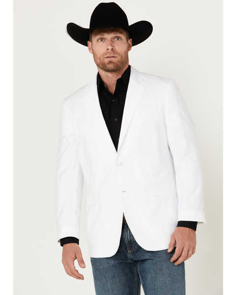 Cody James Men's Paisley Yoke Sportcoat, White, hi-res