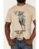 Wrangler Men's Yellowstone Choose The Way Graphic Short Sleeve T-Shirt, Heather Grey, hi-res