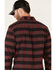 Hawx Men's Dark Red Harris Stretch Plaid Flannel Long Sleeve Button Down Work Shirt, Dark Red, hi-res