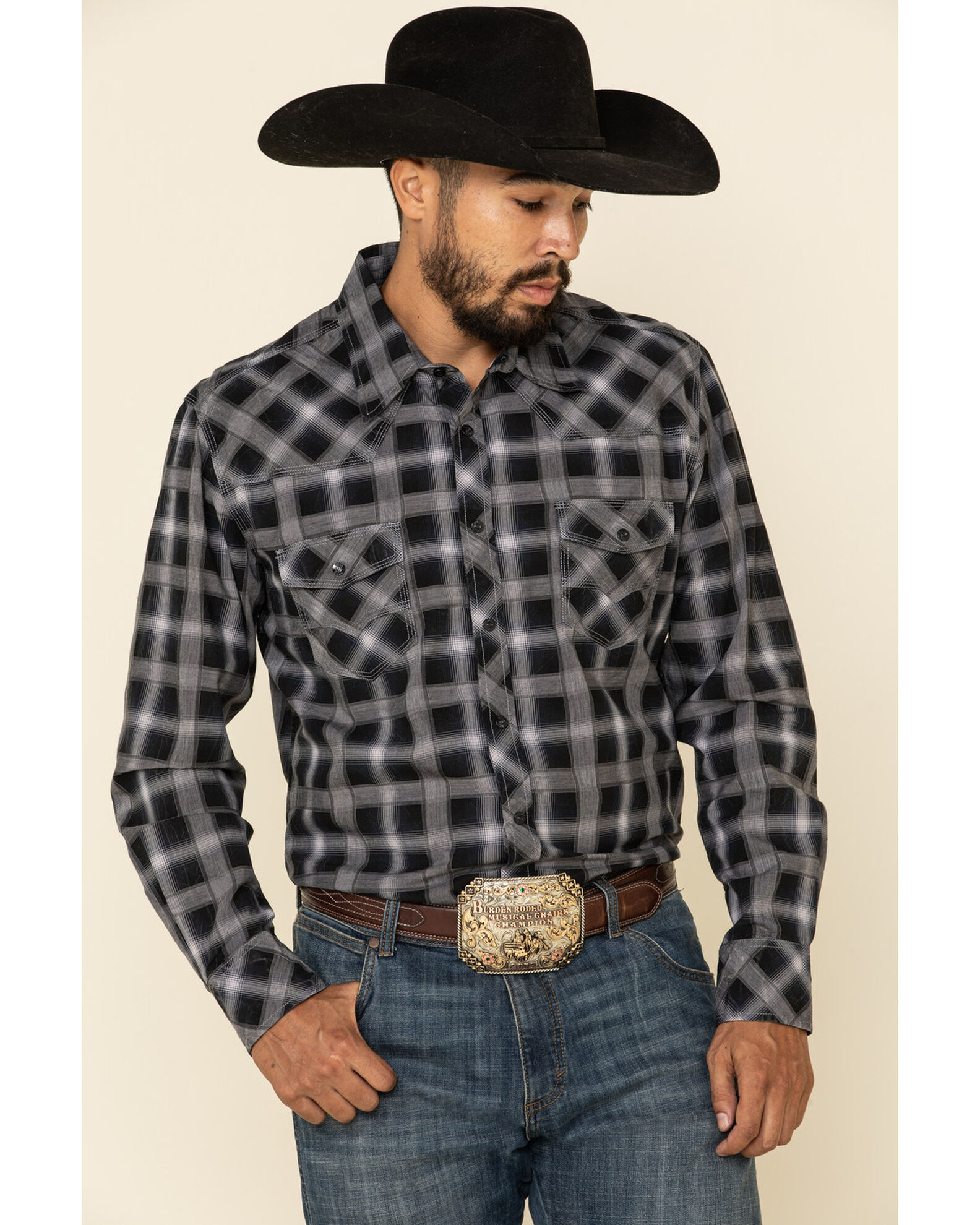Rock and roll top cowboy long sleeve shirts