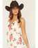 Image #2 - Patrons of Peace Women's Floral Print Sleeveless High-Low Dress, Cream, hi-res