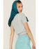 Beyond The Radar Women's Fitted Short Sleeve Cardigan, Blue, hi-res