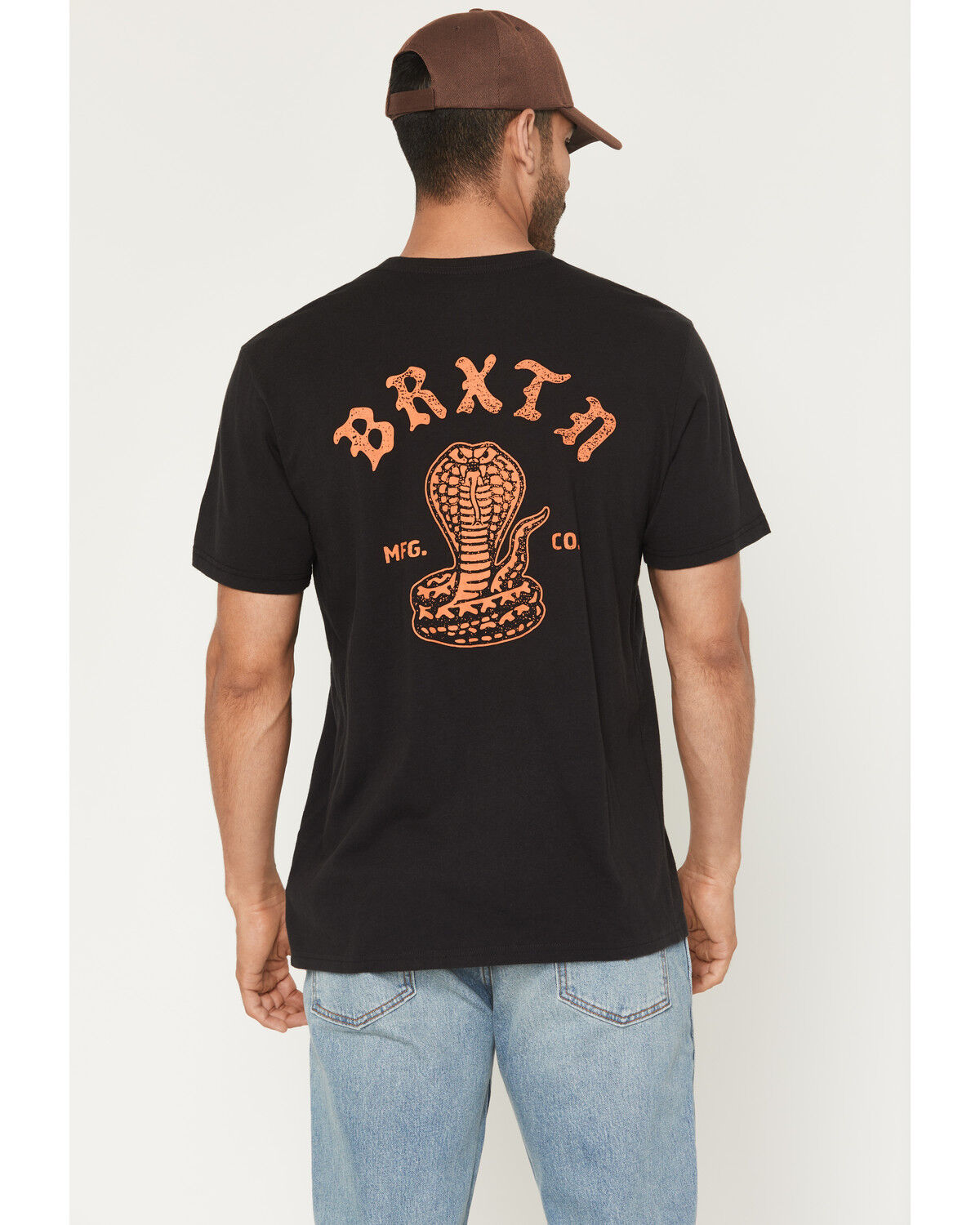 Image #1 - Brixton Men's Darver Short Sleeve Graphic T-Shirt, Black, hi-res