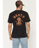 Image #1 - Brixton Men's Darver Short Sleeve Graphic T-Shirt, Black, hi-res