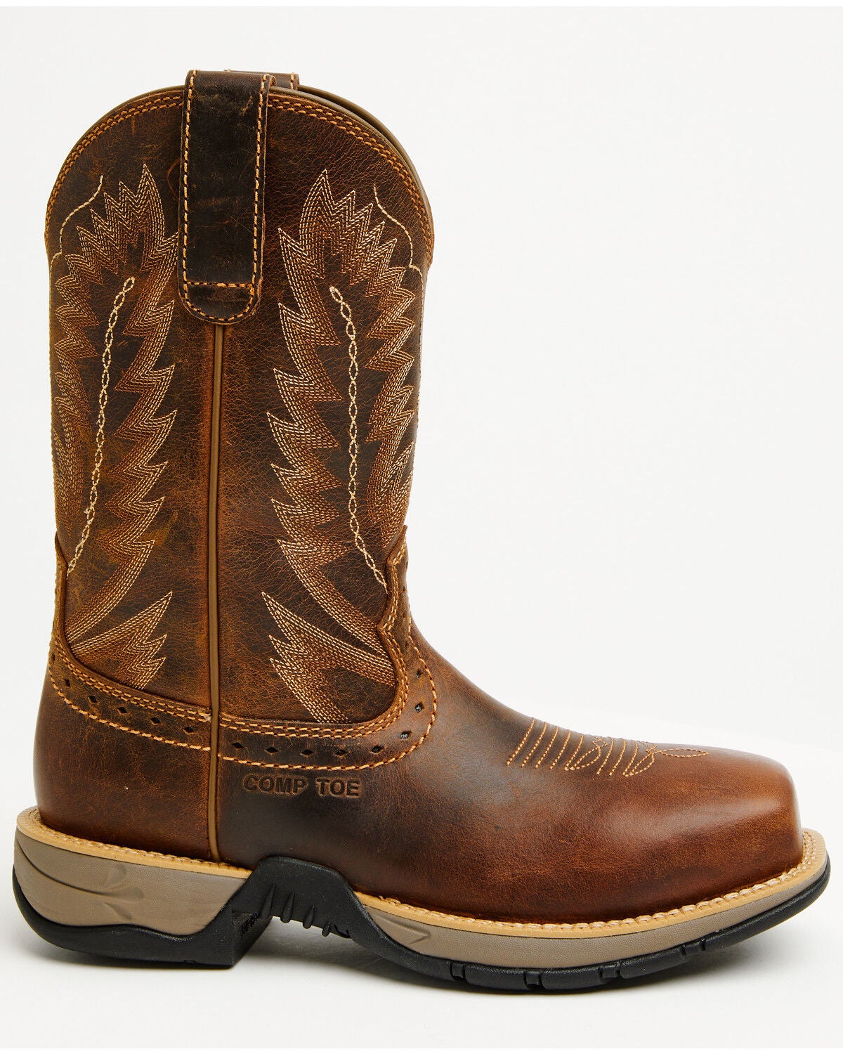 Image #2 - Shyanne Women's Drifting Pull-On Work Boots - Composite Toe, Brown, hi-res
