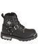 Image #2 - Harley Davidson Women's Becky Moto Boots - Round Toe, Black, hi-res