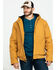 Image #1 - Hawx Men's Brown Canvas Quilted Bi-Swing Hooded Zip Front Jacket - Big , Brown, hi-res