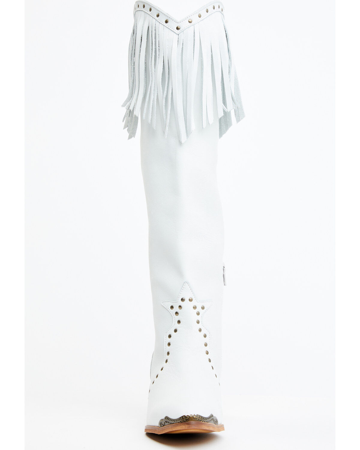 Image #4 - Maggie Women's Trini Fringe Studded Western Boot - Medium Toe, , hi-res