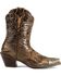 Image #7 - Ariat Brown Dahlia Wingtip Cowgirl Boots - Snip Toe, , hi-res