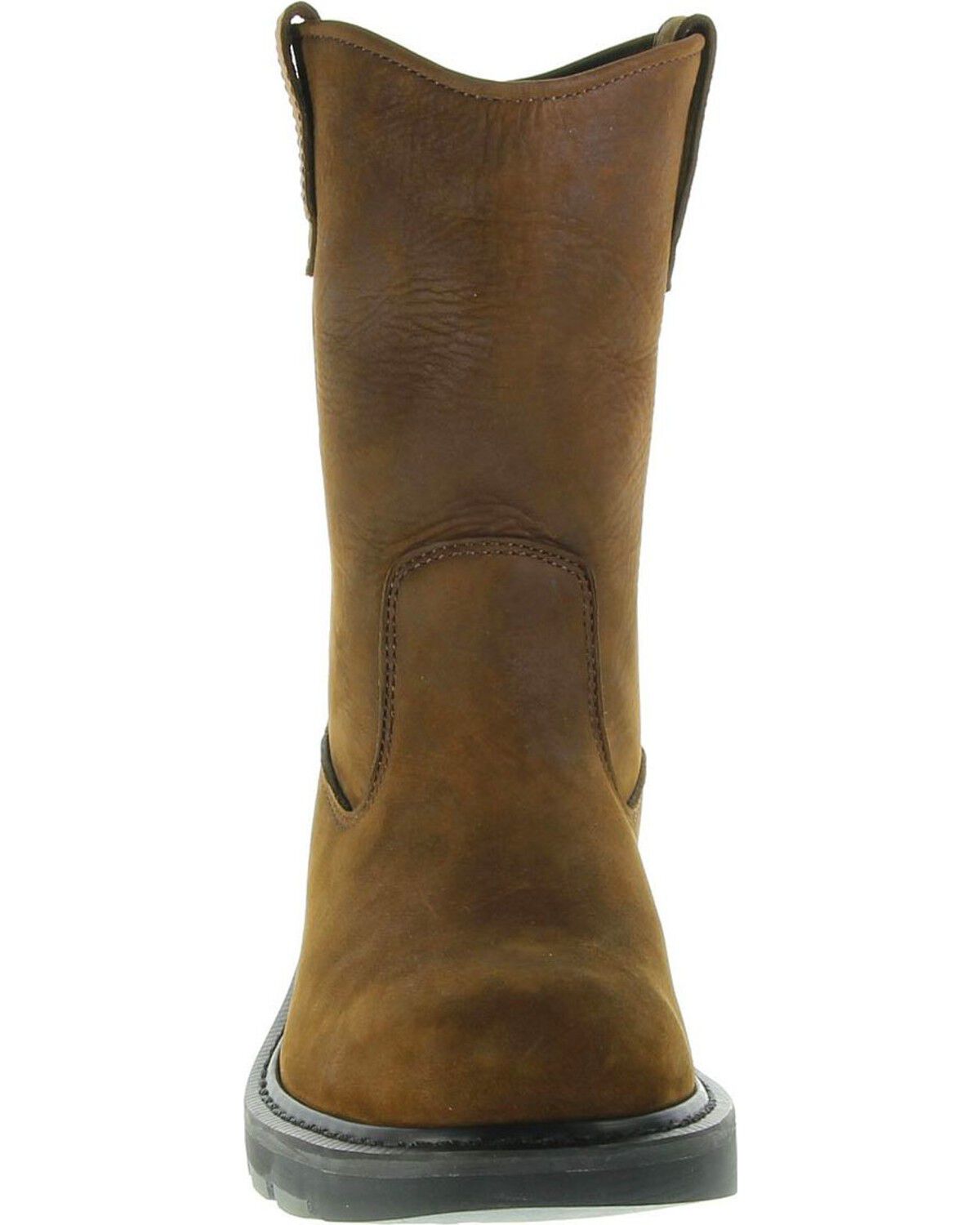 Image #7 - Wolverine Men's Steel Toe Wellington Work Boots, Brown, hi-res