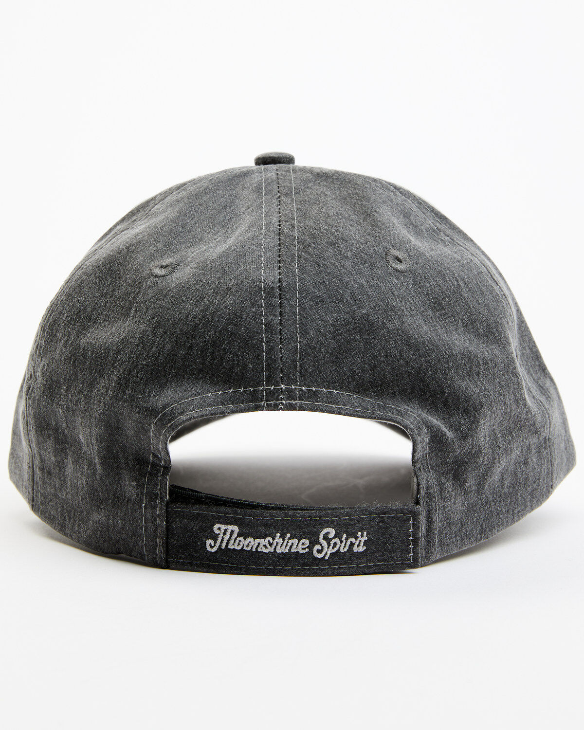 Image #3 - Moonshine Spirit Men's Embroidered Whiskey Life Skull Solid Ball Cap, Grey, hi-res