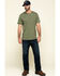 Image #6 - Hawx Men's Olive Solid Pocket Short Sleeve Work T-Shirt - Big , Olive, hi-res
