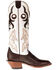 Image #2 - Hondo Boots Men's Spanish Shoulder Western Boots - Broad Square Toe, Chocolate, hi-res