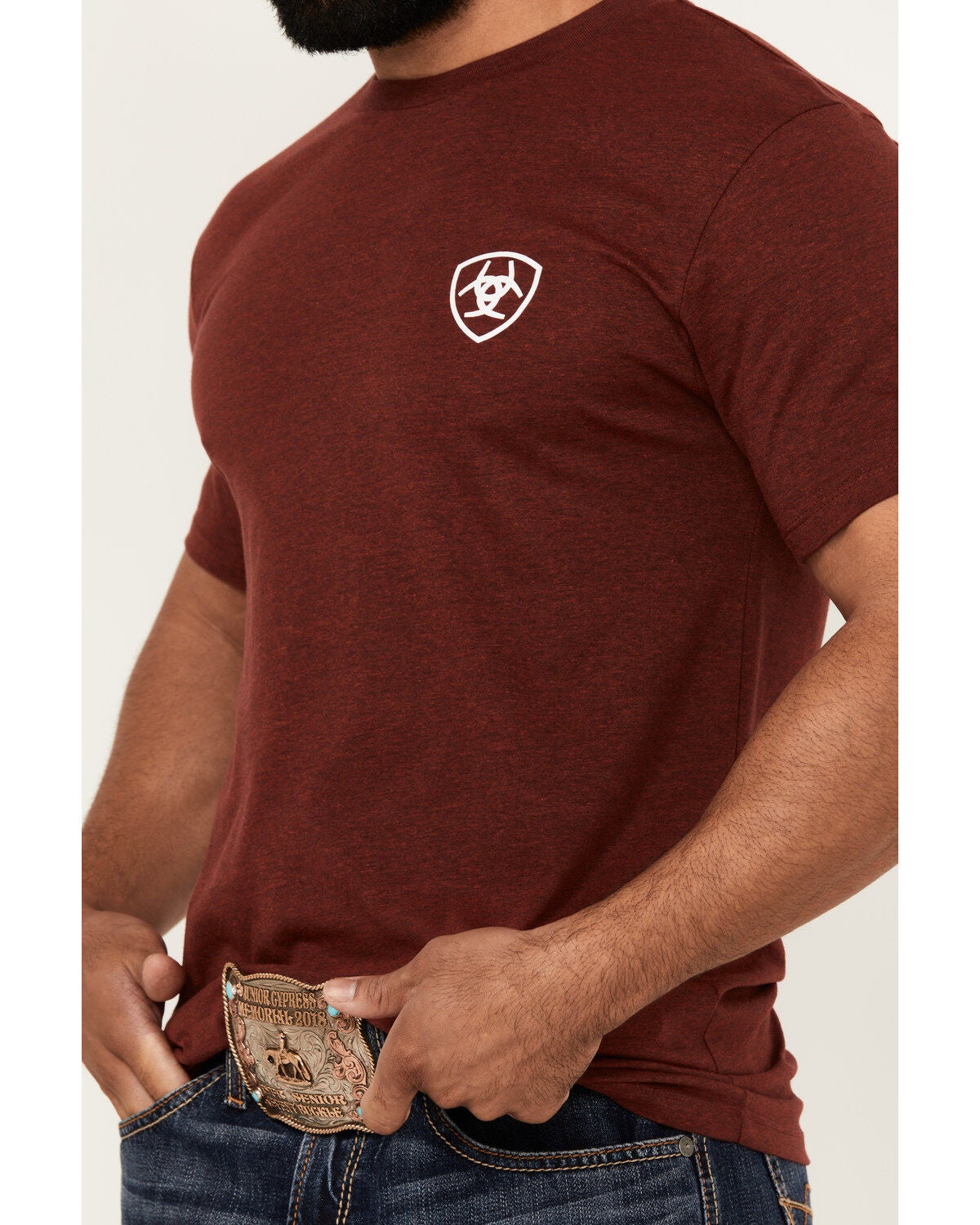 Image #3 - Ariat Men's Eagle And Snake Short Sleeve Graphic T-Shirt, , hi-res