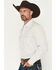 Image #2 - Cody James Men's Rocky Range Paisley Print Long Sleeve Snap Western Shirt, Cream, hi-res