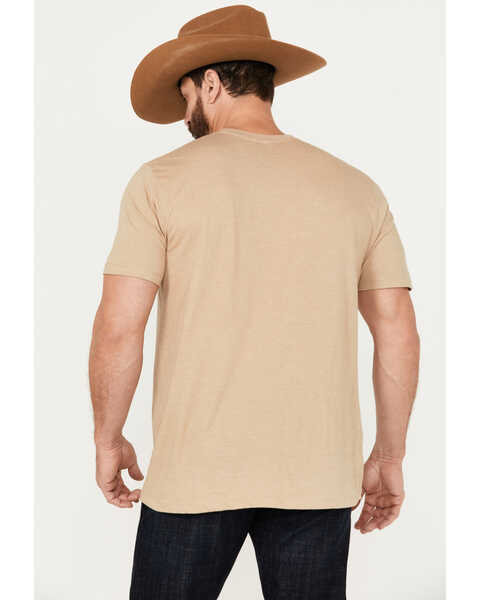Image #4 - Moonshine Spirit Men's Label Maker Short Sleeve Graphic T-Shirt, Sand, hi-res