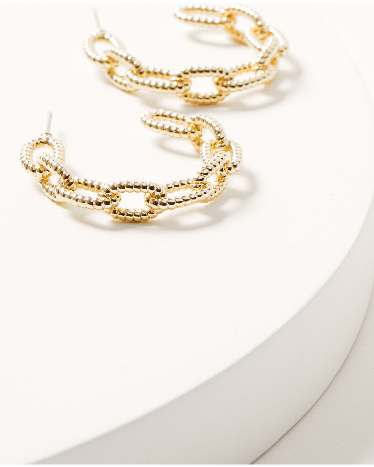 Image #1 - Shyanne Women's Golden Charm Roped Chain Statement Earrings, Gold, hi-res