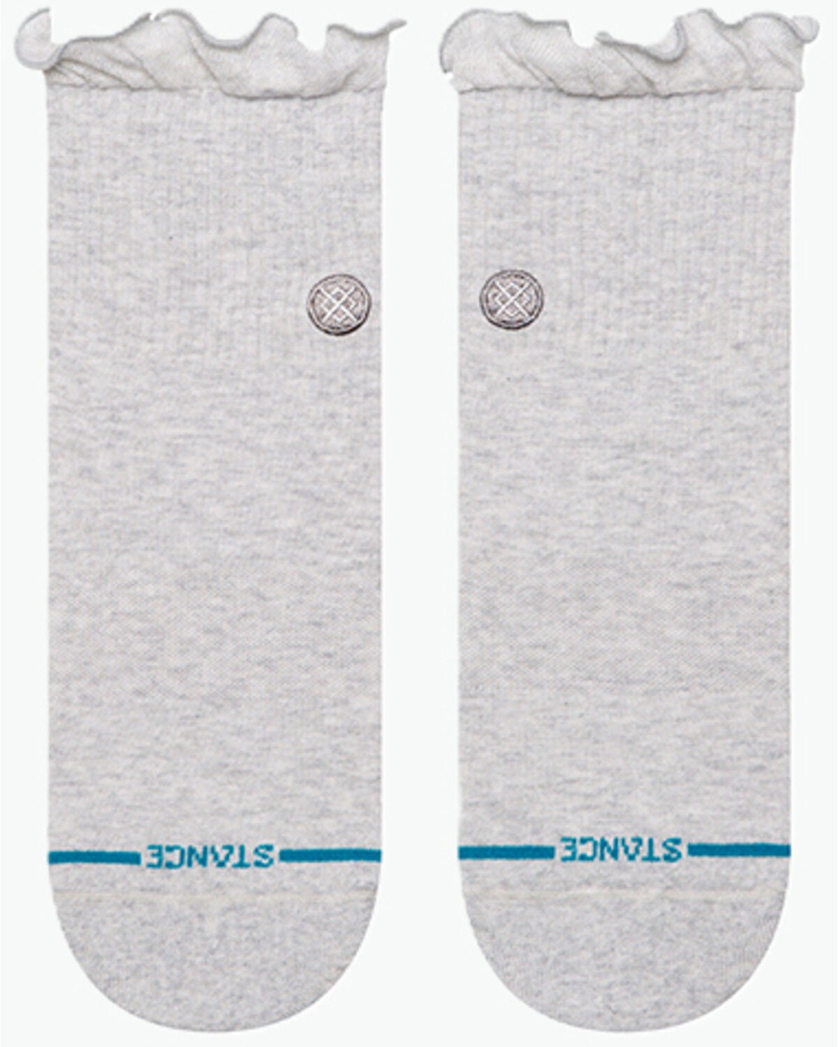 Image #2 - Stance Women's Ruffle Icon Quarter Socks, Heather Grey, hi-res