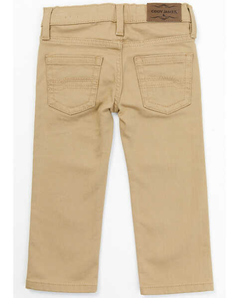 Image #3 - Cody James Toddler Boys' Dalton Slim Straight Jeans, Tan, hi-res