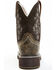 Image #5 - Shyanne Women's Adalia Floral Stitched Shaft Leather Western Boots - Wide Round Toe, Brown, hi-res
