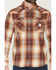 Image #3 - Carhartt Men's FR Montana Plaid Print Long Sleeve Snap Work Shirt, Wine, hi-res