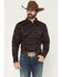 Image #1 - RANK 45&reg; Men's Stormy Sea Southwestern Print Long Sleeve Button-Down Stretch Western Shirt, Navy, hi-res
