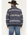 Image #4 - Rock & Roll Men's Southwestern Print Jacquard Bomber Jacket, Blue, hi-res