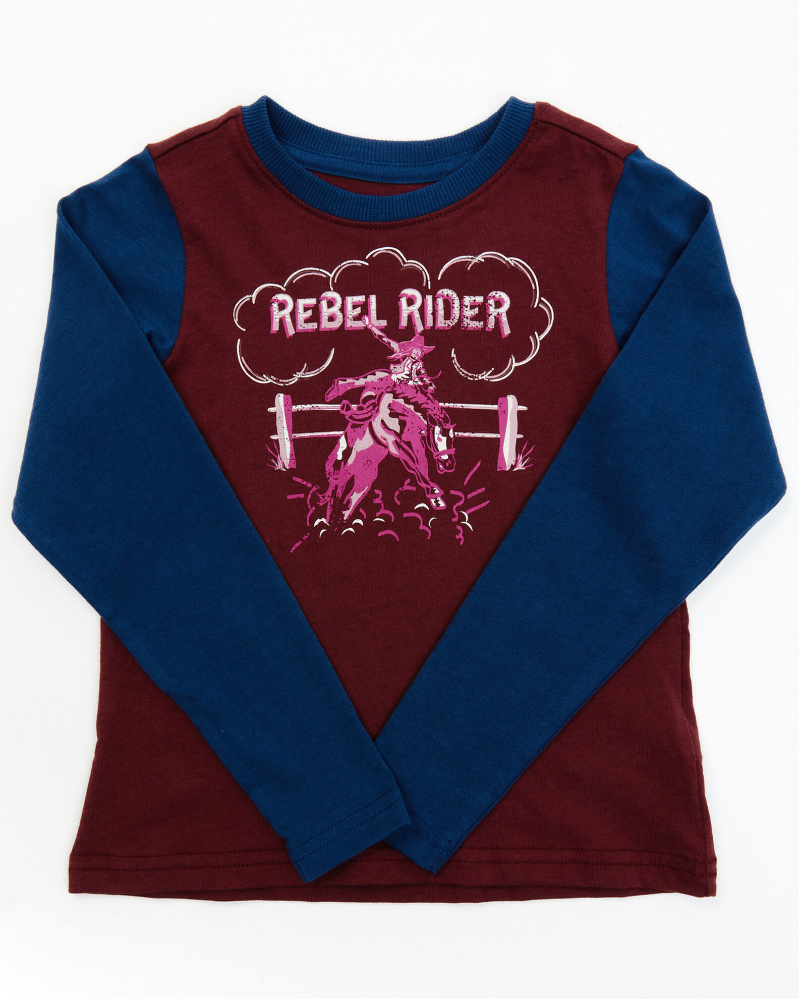 Shyanne Toddler Girls' Rebel Rider Long Sleeve Graphic Tee - Toddler