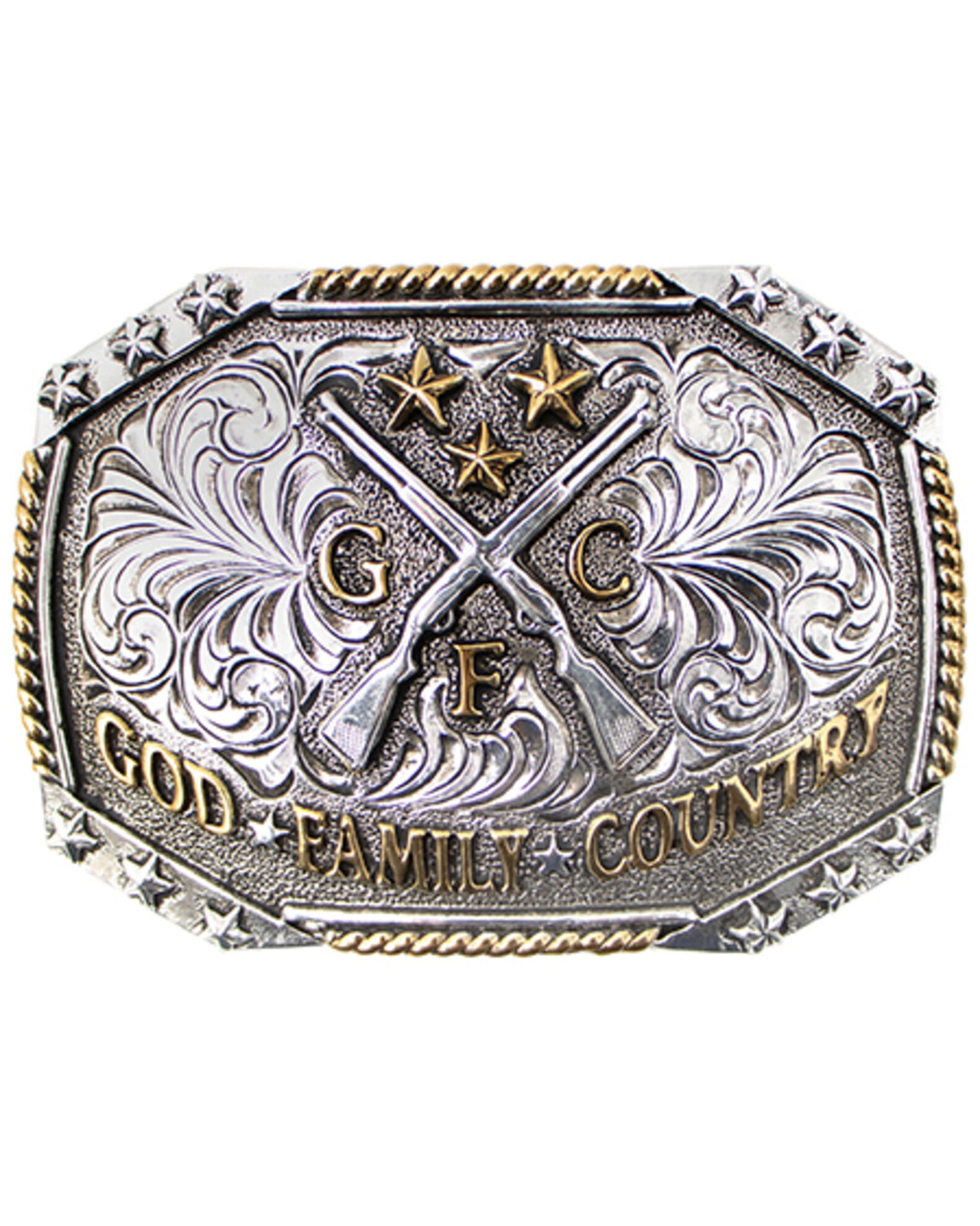 Cool Wolf Square Belt Buckle With Western Belt