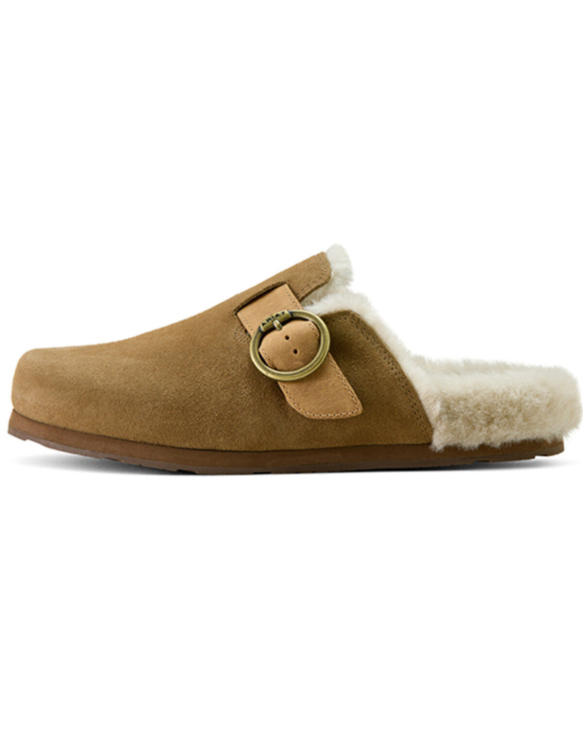 Image #2 - Ariat Women's Country Mule Sherpa Slippers, Brown, hi-res