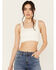 Wishlist Women's Ribbed Brami Top, White, hi-res