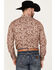 Image #4 - Rock & Roll Denim Men's Paisley Print Stretch Long Sleeve Snap Western Shirt, Red, hi-res