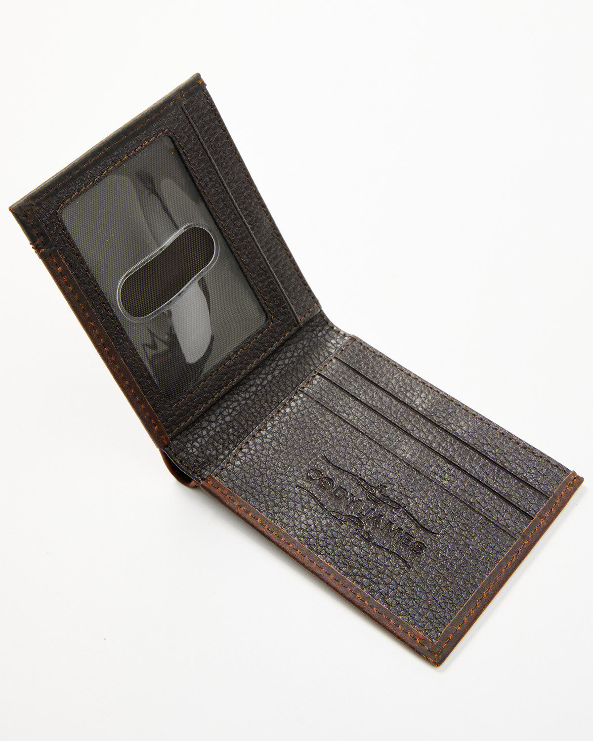 Image #3 - Cody James Men's Slim Bi-Fold Wallet, Brown, hi-res