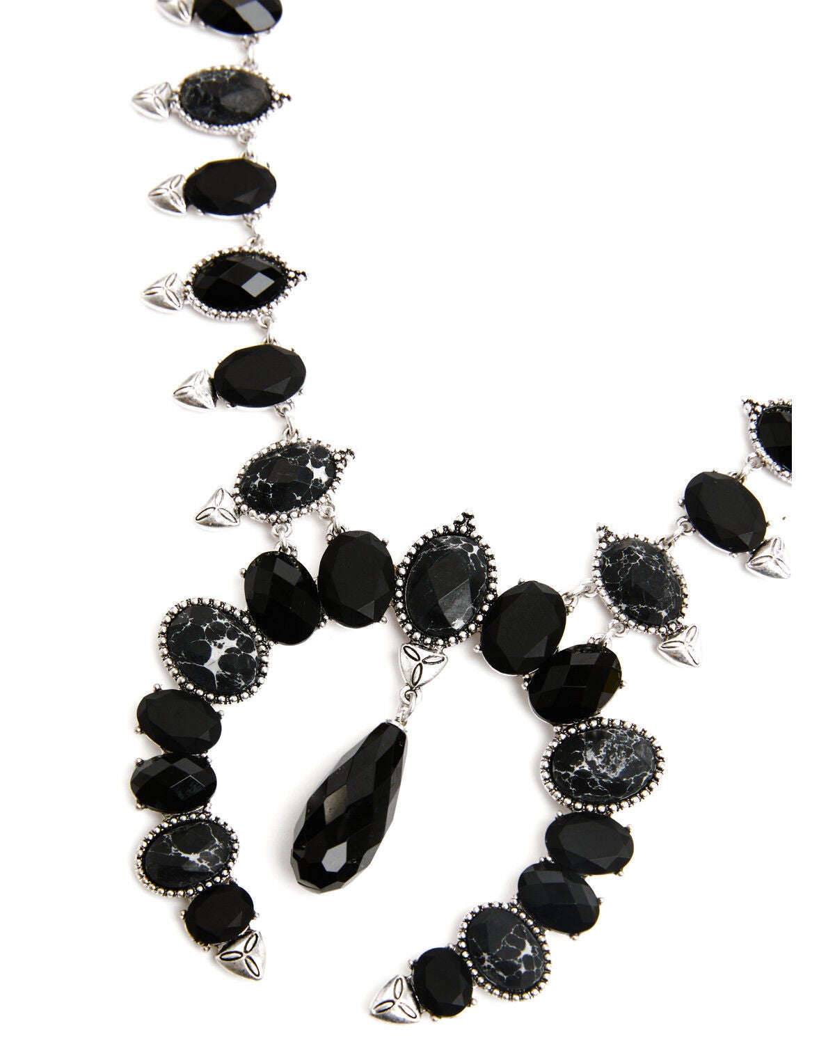 Image #2 - Lainey Wilson Women's Stone Squash Blossom Necklace, Black, hi-res