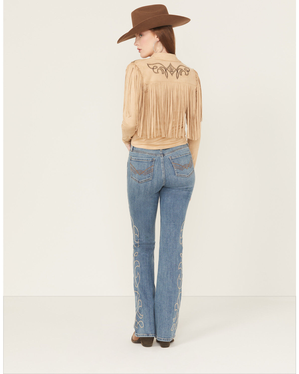 Image #4 - Idyllwind Women's Arbor Medium Wash Legend High Rise Bootcut Super Stretch Denim Jeans, Medium Wash, hi-res