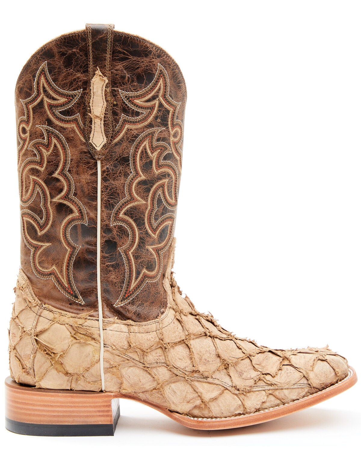 Pirarucu Desert Tan Exotic Western Boot 