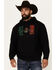 Image #1 - Cody James Men's Tiled Mexico Flag Hooded Sweatshirt, , hi-res