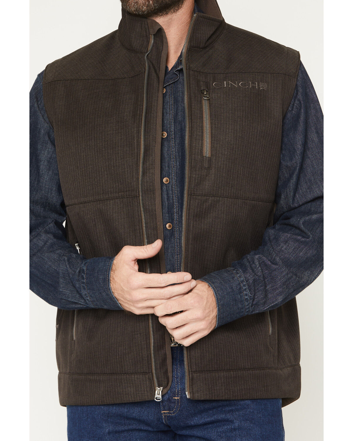 Product Name:  Cinch Men's Bonded Softshell Vest