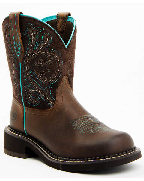 Image #1 - Ariat Fatbaby Women's Heritage Western Performance Boots - Round Toe, Brown, hi-res