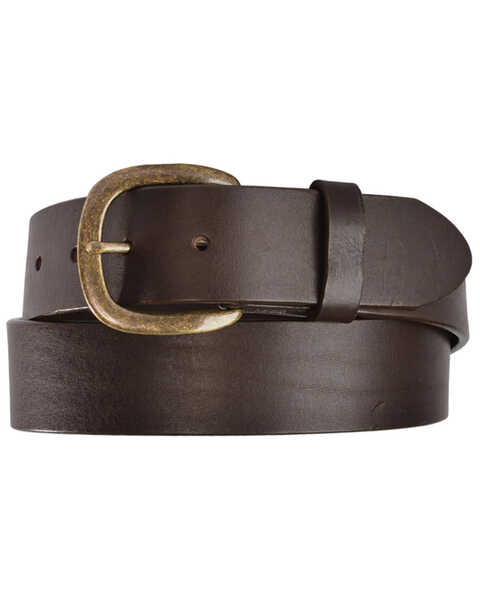 Justin Men's Leather Work Belt, Brown, hi-res