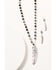 Image #1 - Shyanne Women's Silver & Turquoise Beaded Leaf Concho Jewelry Set, Silver, hi-res
