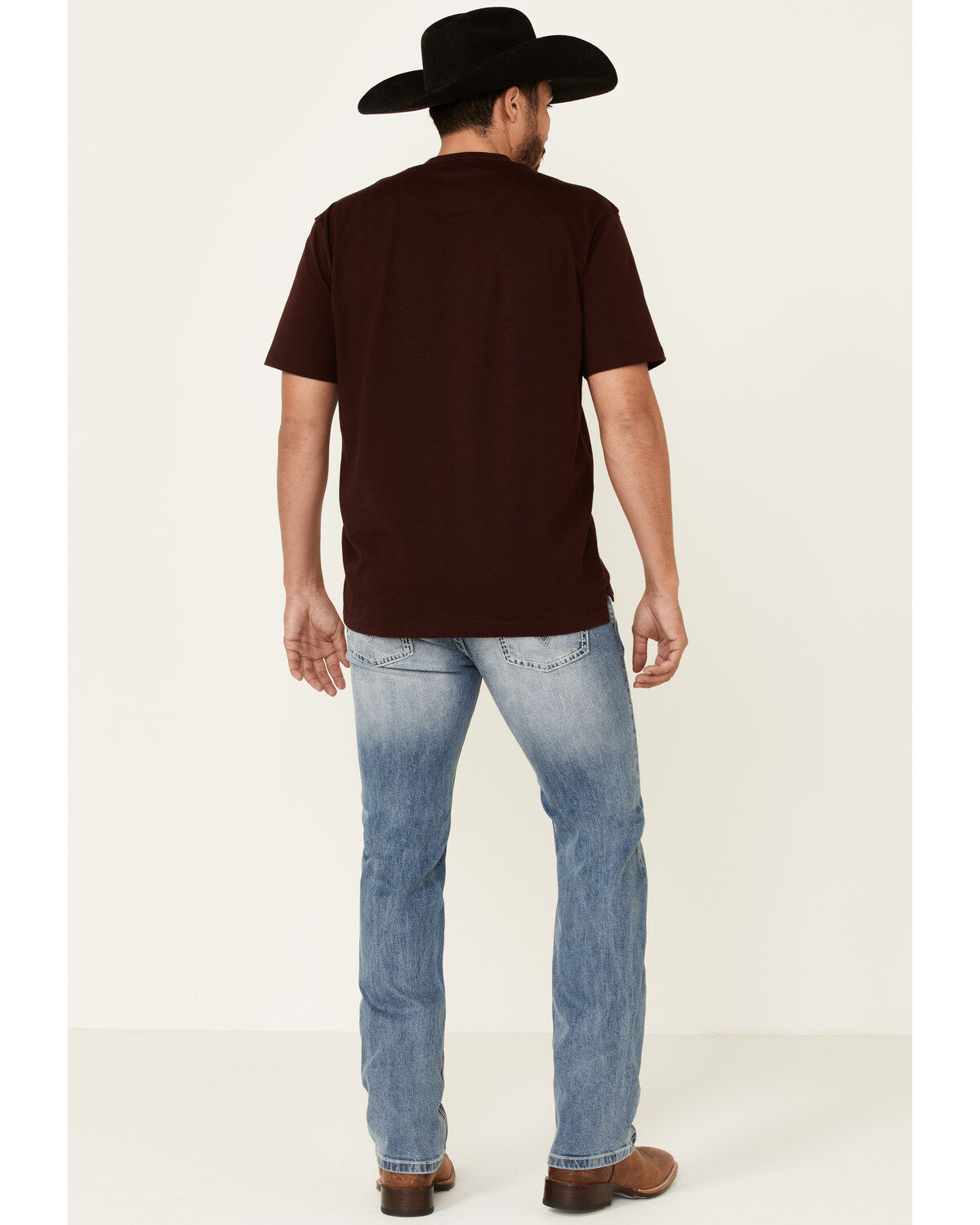 Image #1 - Rock & Roll Denim Men's Light Vintage Revolver Stretch Slim Straight Jeans, , hi-res