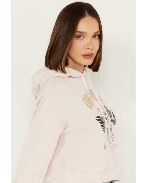 Image #2 - Cleo + Wolf Women's Oh My My Cropped Hoodie, Mauve, hi-res