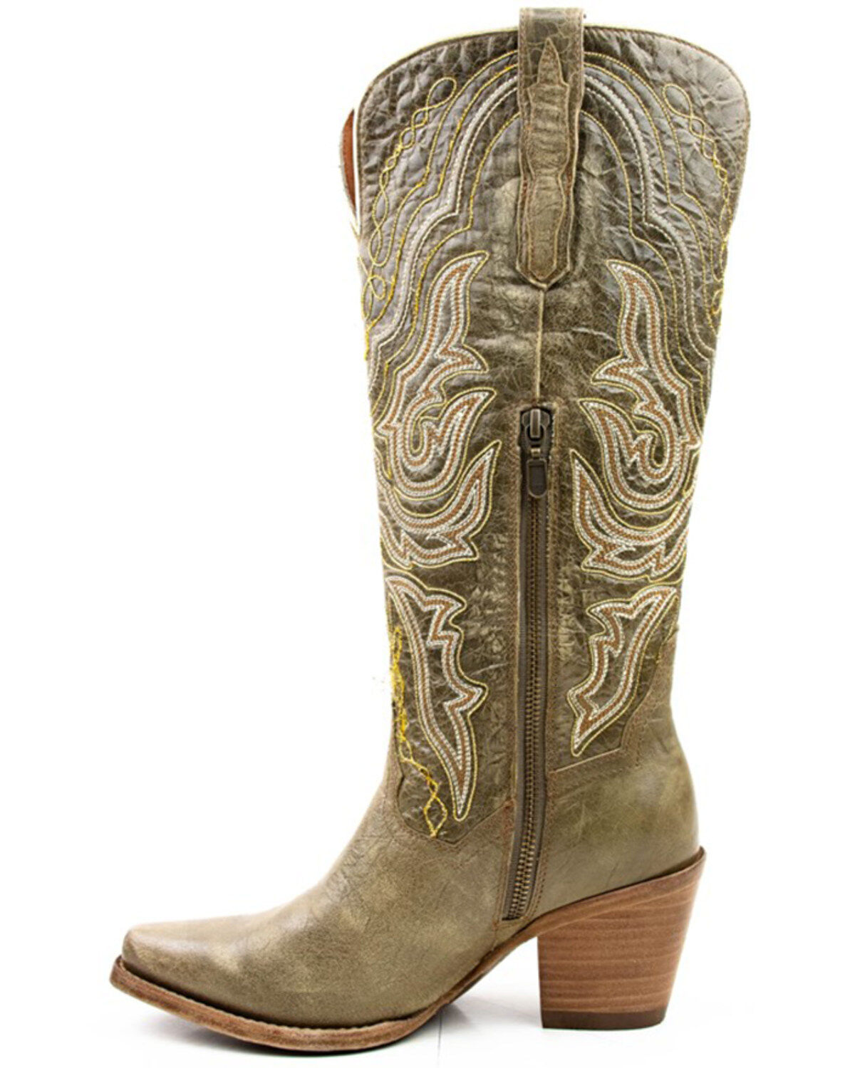 Image #3 - Dan Post Women's Vintage Embroidered Tall Western Boots - Snip Toe, , hi-res