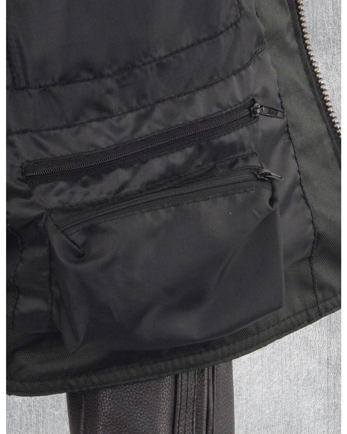 Image #7 - Milwaukee Leather Men's Heated Scooter Jacket, Black, hi-res
