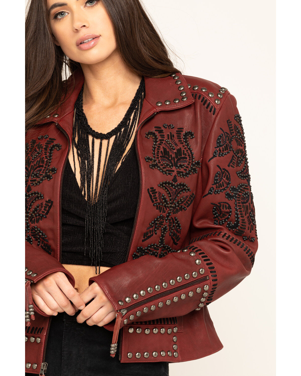Image #4 - Double D Ranch Women's Oxblood Tasajulillo Jacket , , hi-res