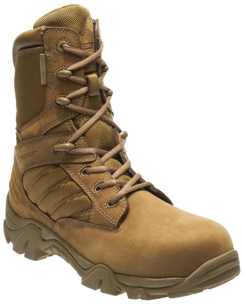 Bates Men's GX-8 Waterproof Work Boots - Composite Toe, Tan, hi-res