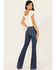 Image #3 - Idyllwind Women's Carvell Medium Wash Gypsy High Rise Stretch Flare Jeans, Medium Wash, hi-res
