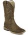 Image #1 - Roper Boys' Distressed Faux Leather Western Boots - Square Toe, , hi-res